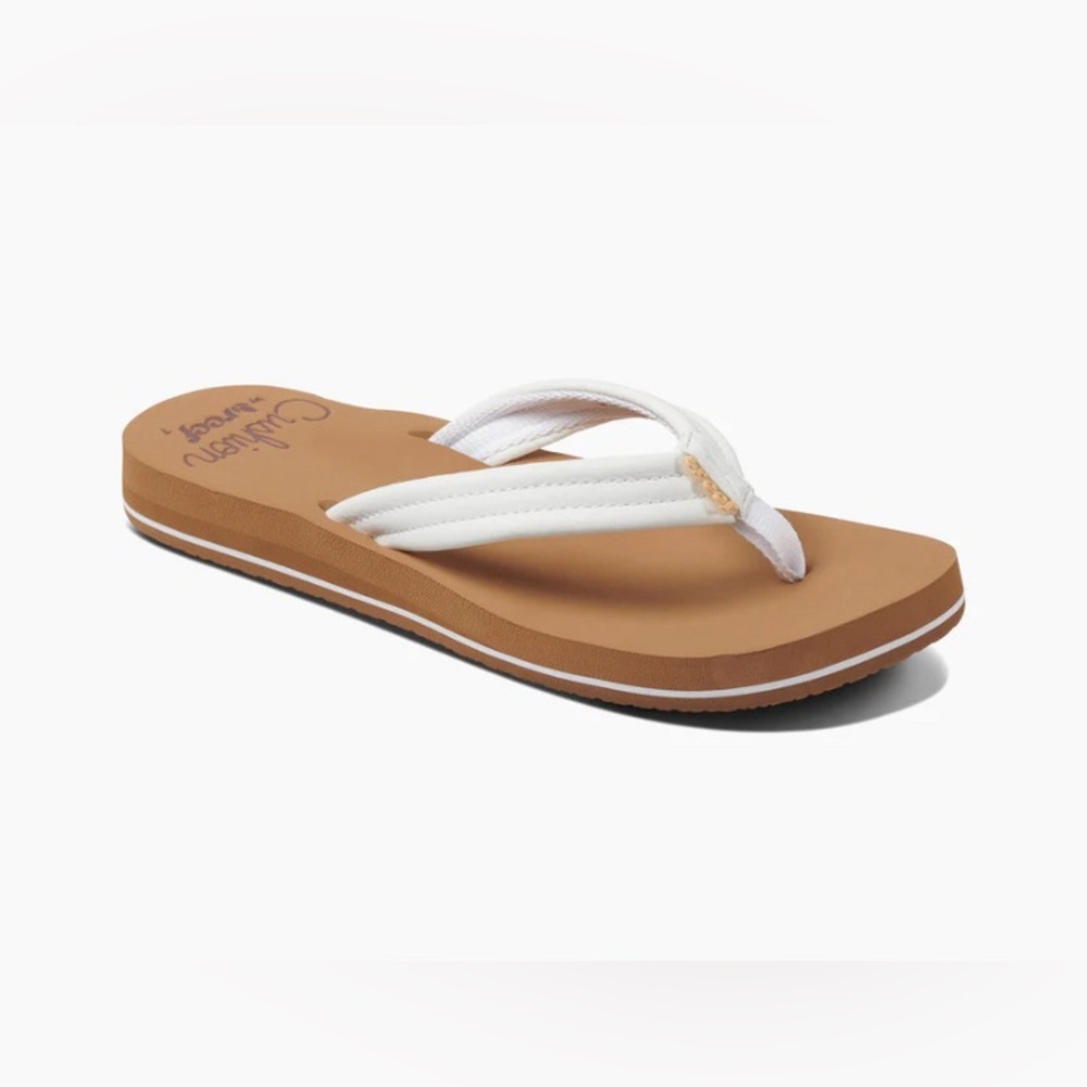 NEW – Reef “Cushion Breeze” Flip Flop Sandals Size 5 White